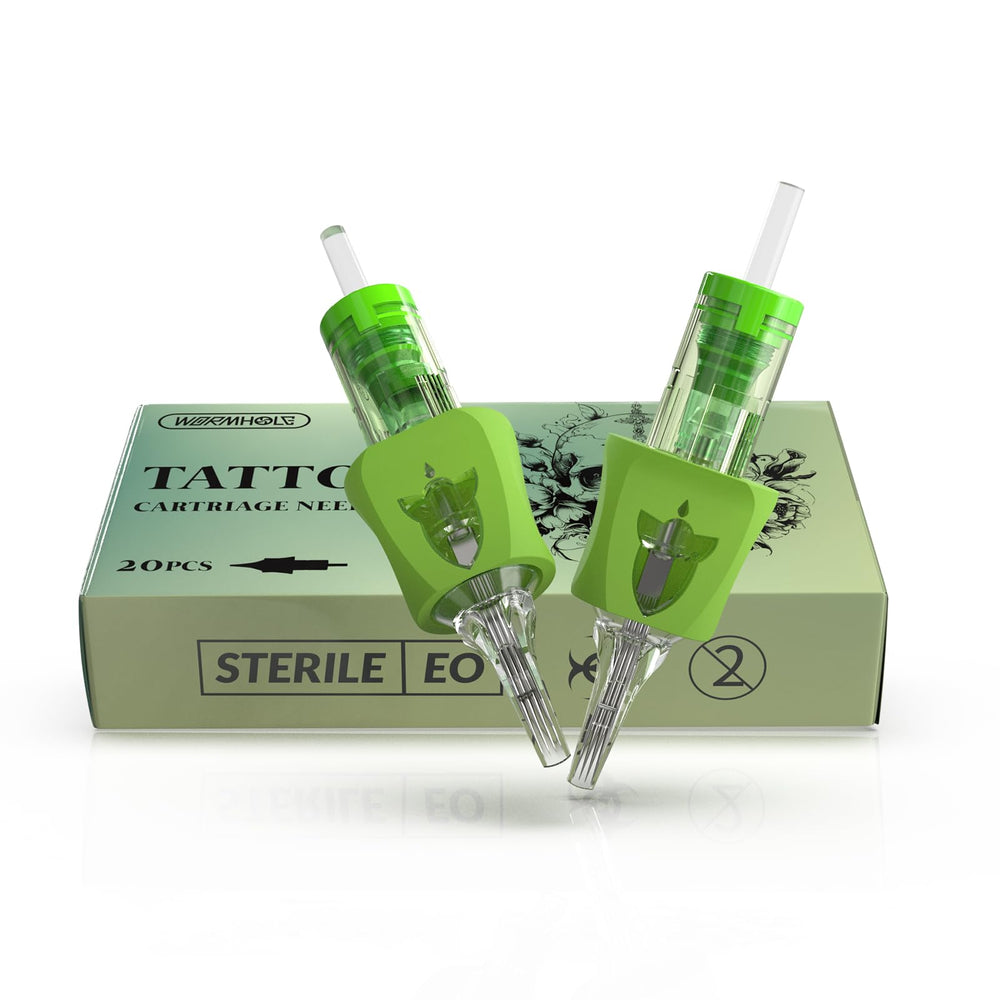 Wormhole Tattoo 1217RM needles disposable pack for clean handling and precise ink pickup.