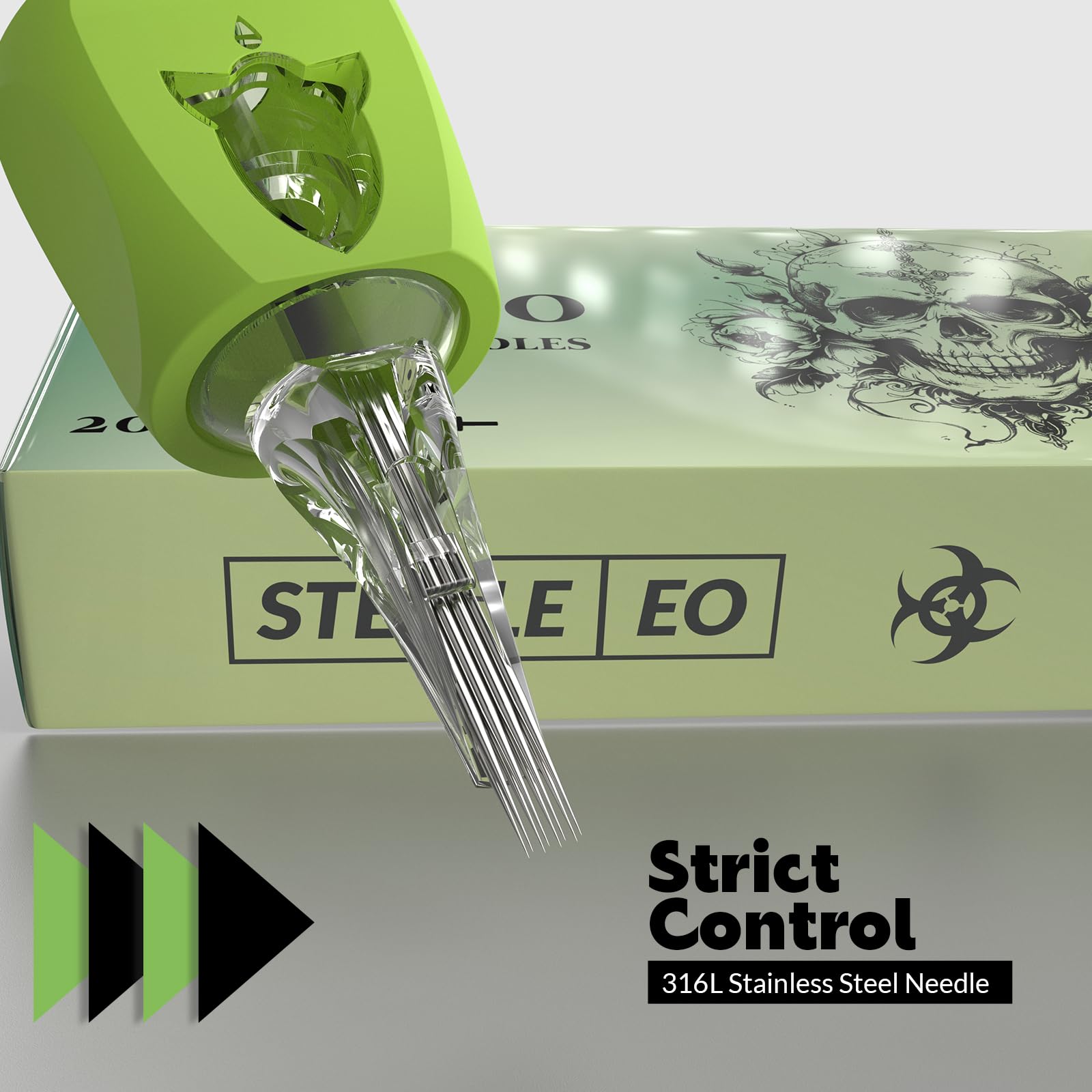 Wormhole Tattoo 17RM needle cartridge designed for steady session control.