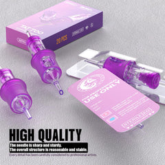 Wormhole Tattoo standard-size cartridges fit most grips and pen-style machines.