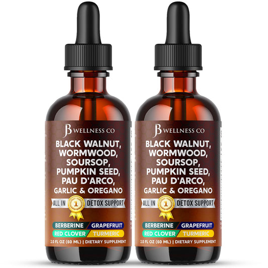 Bottle of Wormwood Black Walnut Cleanse Drops 4 oz