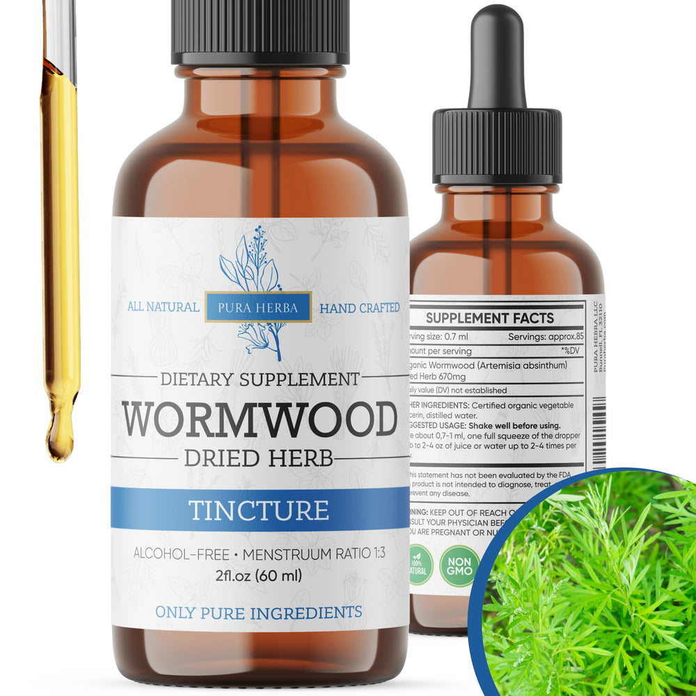 Wormwood Organic Tincture bottle 2 oz