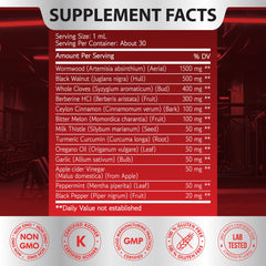 Dropper delivering wormwood tincture for daily use