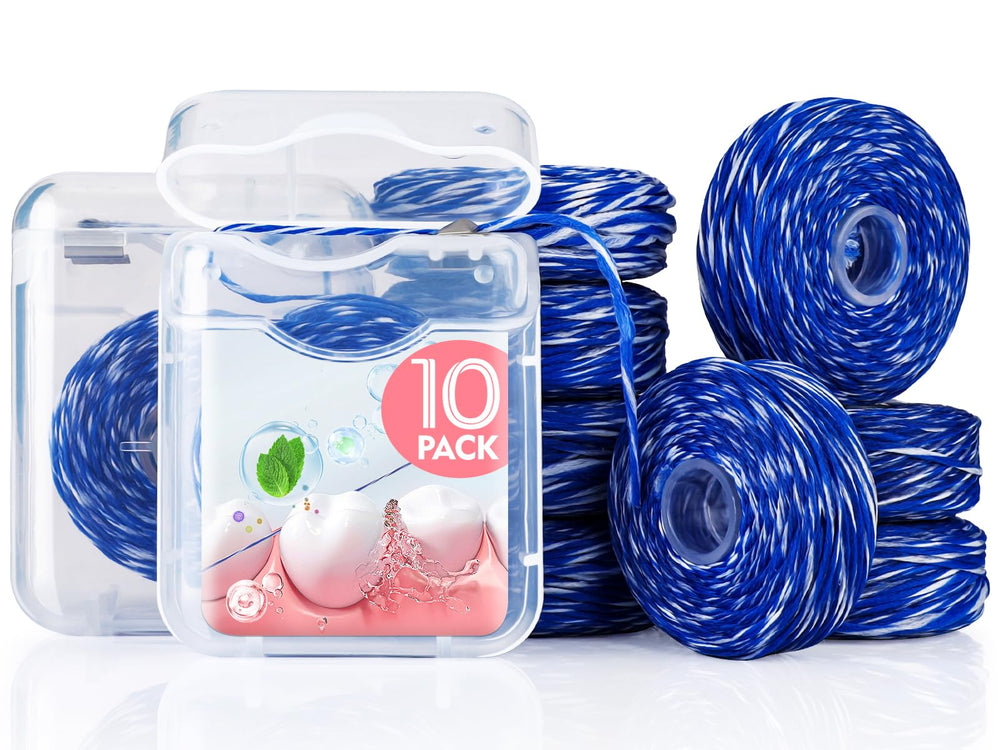 Woven Dental Floss - Expandable Waxed Mint Floss for Gentle Oral Care ...