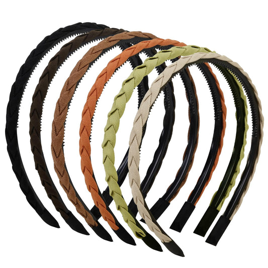 WOVOWOVO braided headband 12 cm diameter provides secure, all-day comfort.