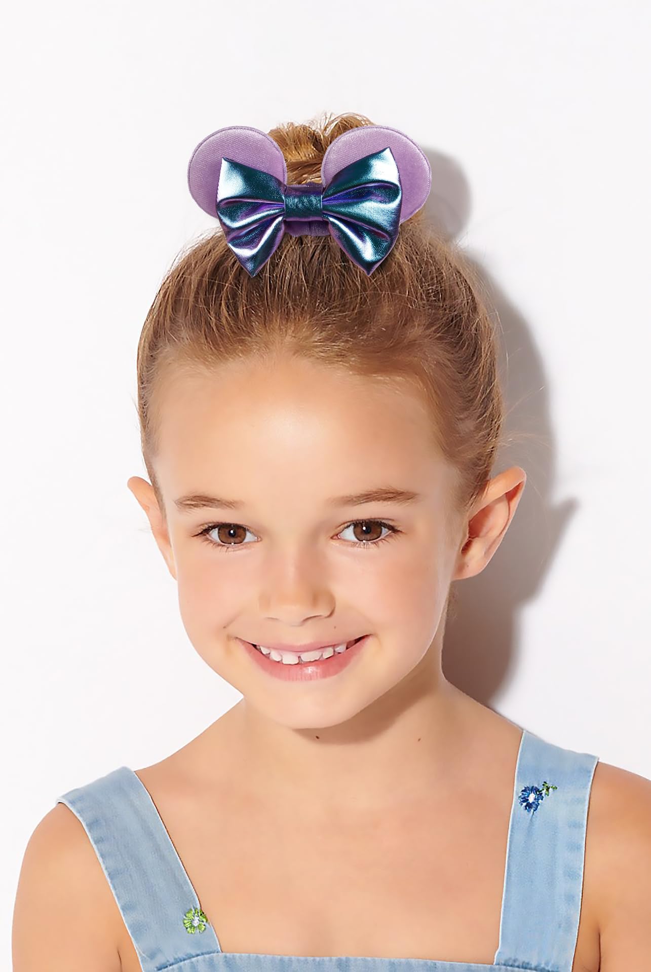 Disney-inspired mouse ears scrunchies suitable for ponytails during cosplay or parties.