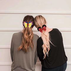 WOVOWOVO mouse ear scrunchies featuring polka dot bow for cosplay looks