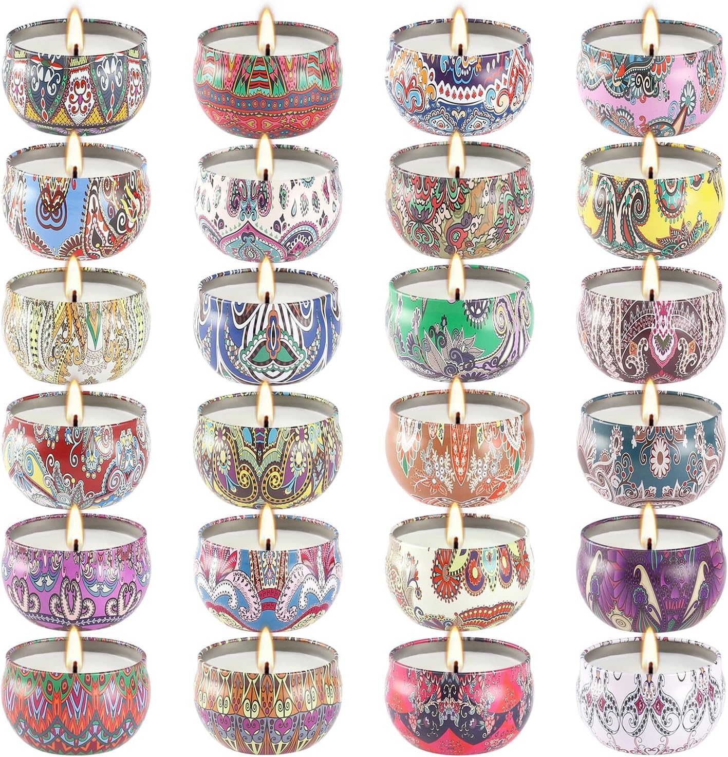 WPONSZU 24 Day Scented Candle Advent Calendar 2025 box and packaging