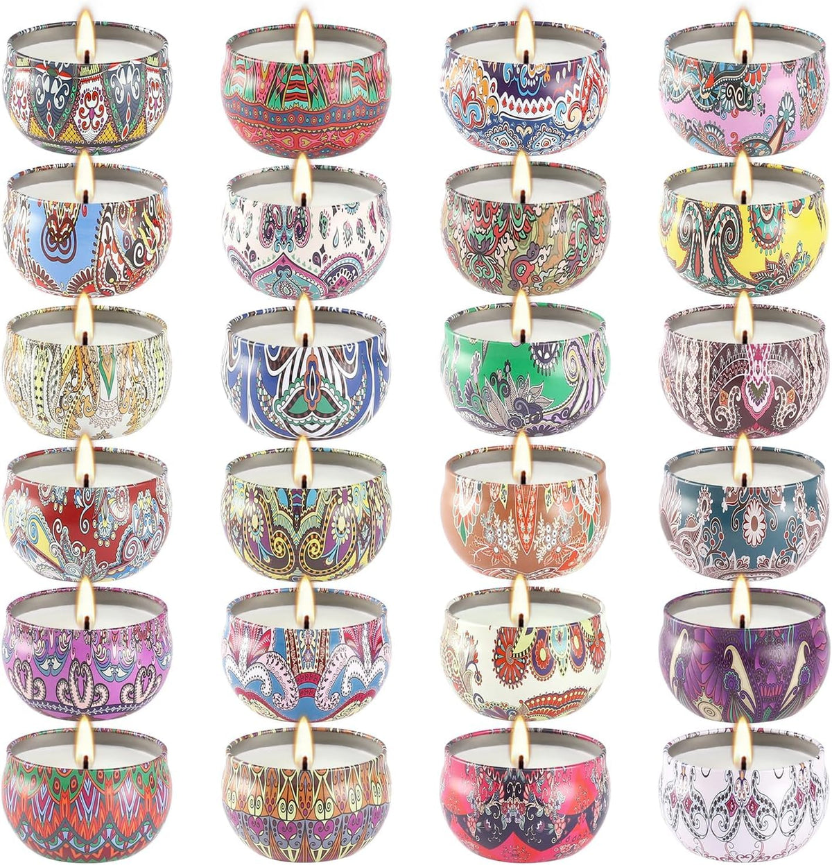 WPONSZU 24 Day Scented Candle Advent Calendar 2025 box and packaging