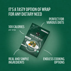 Gluten-free wrap ingredients featuring turmeric and spirulina