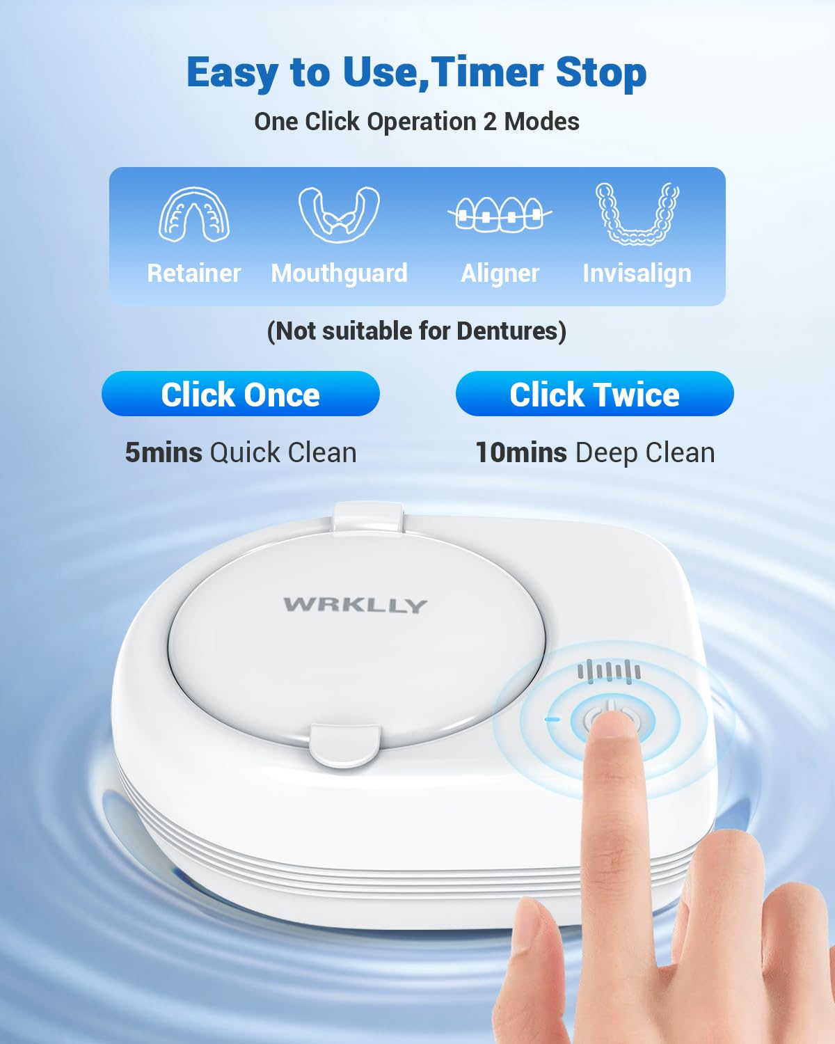 Safety certifications and 2-year warranty for Wrklly cleaner