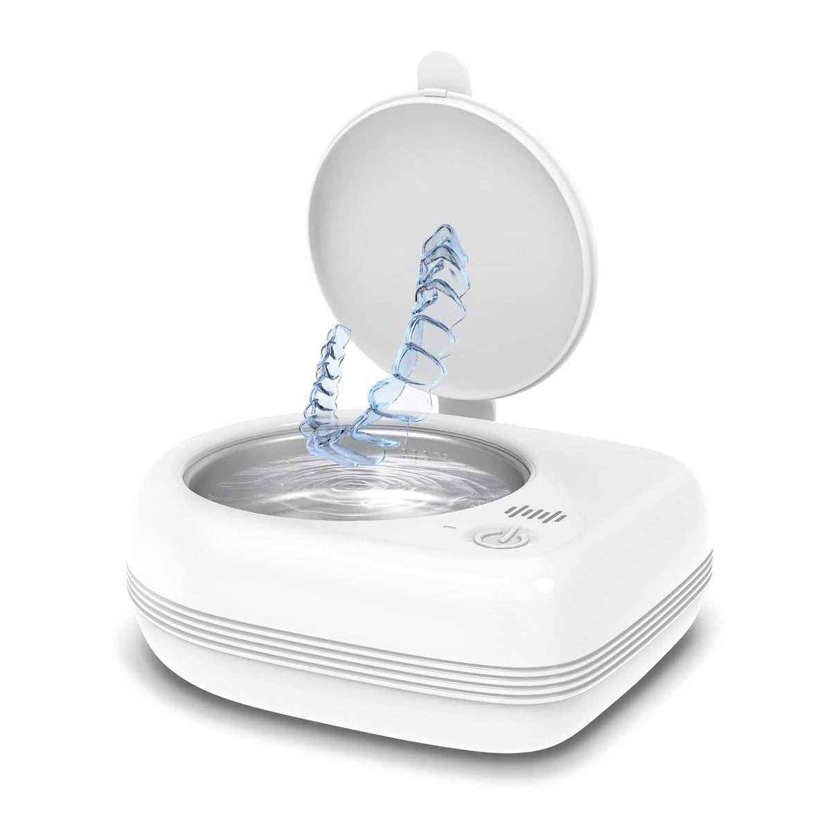 Wrklly ultrasonic retainer cleaner 50kHz with 1.9in ultra-thin portable design