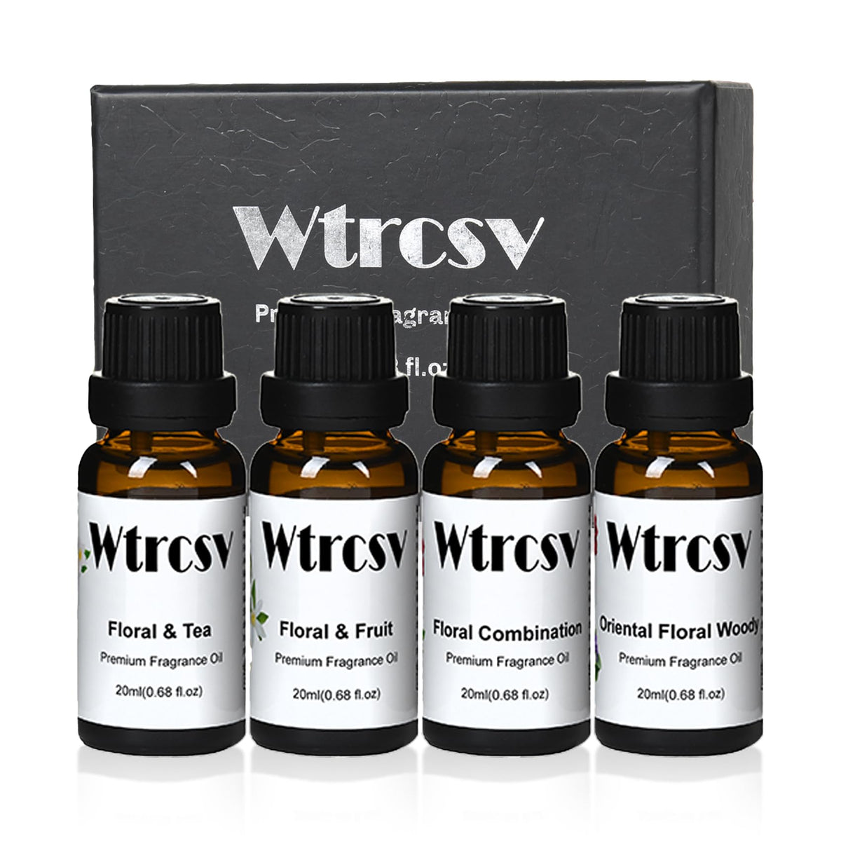 Wtrcsv Hotel Fragrance Oils gift set packaging, an elegant box ready for gifting