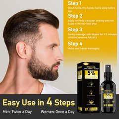 Wulumer serum dispense pump for easy, precise scalp application.