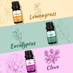 Lemongrass essential oil with bright citrus scent
