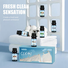 WUSEONY Fresh Linen fragrance oil bottle in amber glass