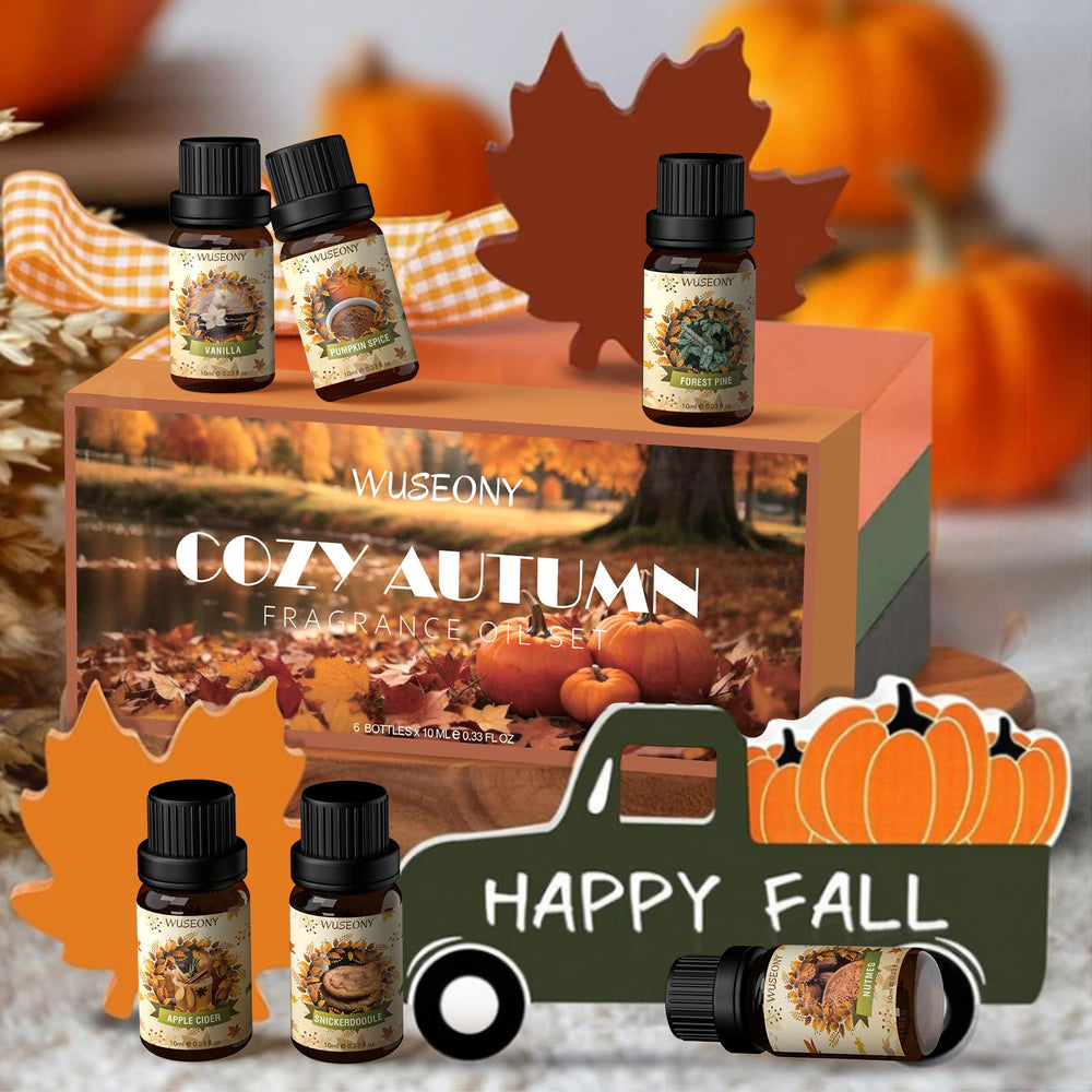 WUSEONY Fall Essential Oil gift set box