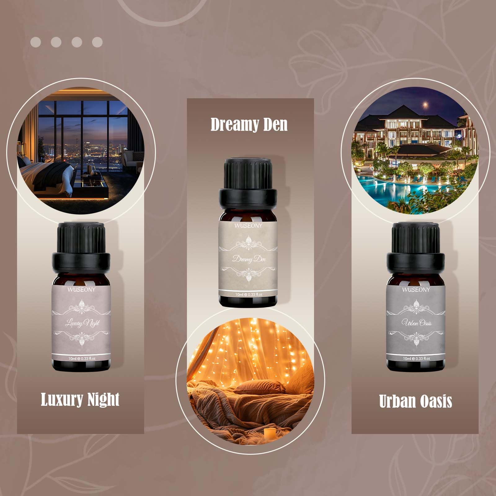 Jasmine & Mint essential oil bottle from WUSEONY set
