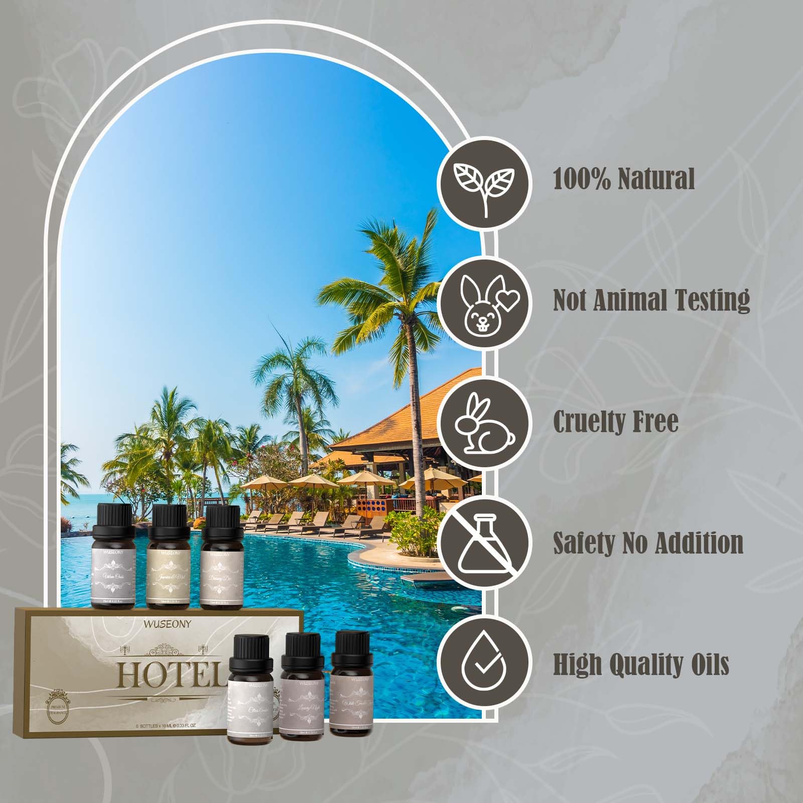 Luxury Night essential oil bottle from WUSEONY set
