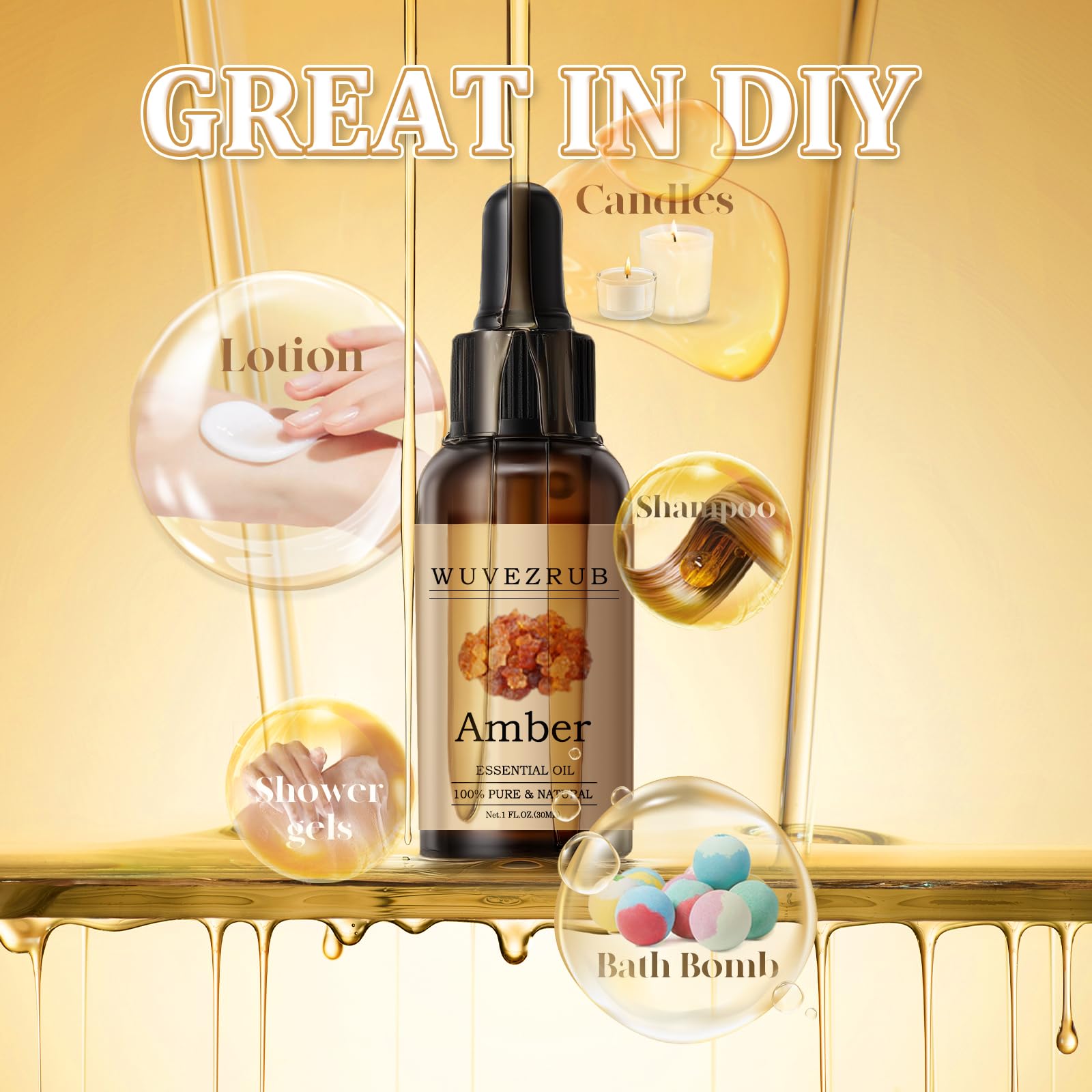 DIY fragrance crafting with amber essential oil