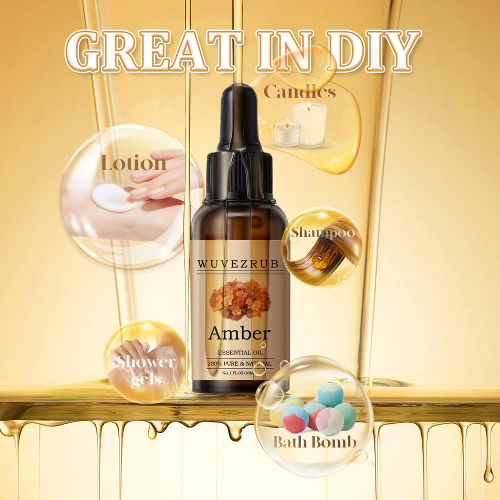 DIY fragrance crafting with amber essential oil