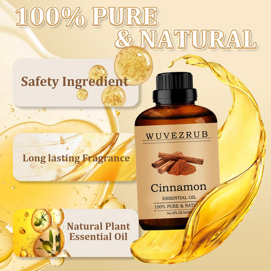 Steam-distilled cinnamon oil used in aromatherapy diffuser