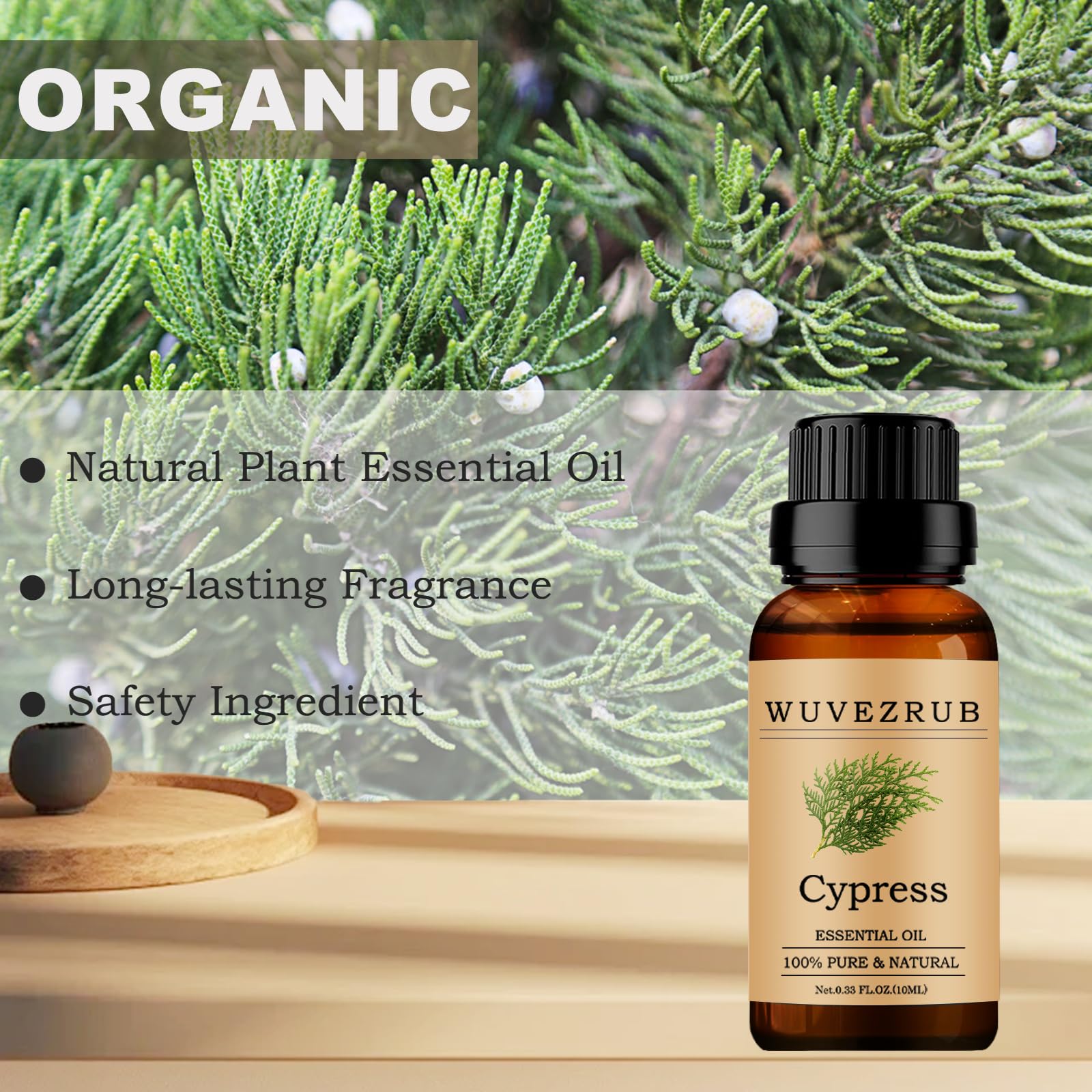 Aromatherapy diffuser releasing Cypress fragrance