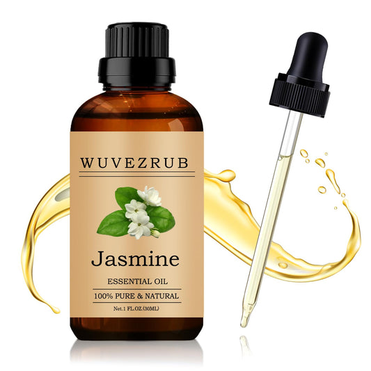 Wuvezrub Jasmine Essential Oil 30ml bottle with dropper
