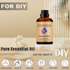 Lavender essential oil being used in diffuser setup