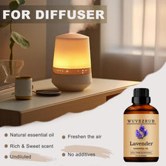 Lavender essential oil used in skincare with toner or serum
