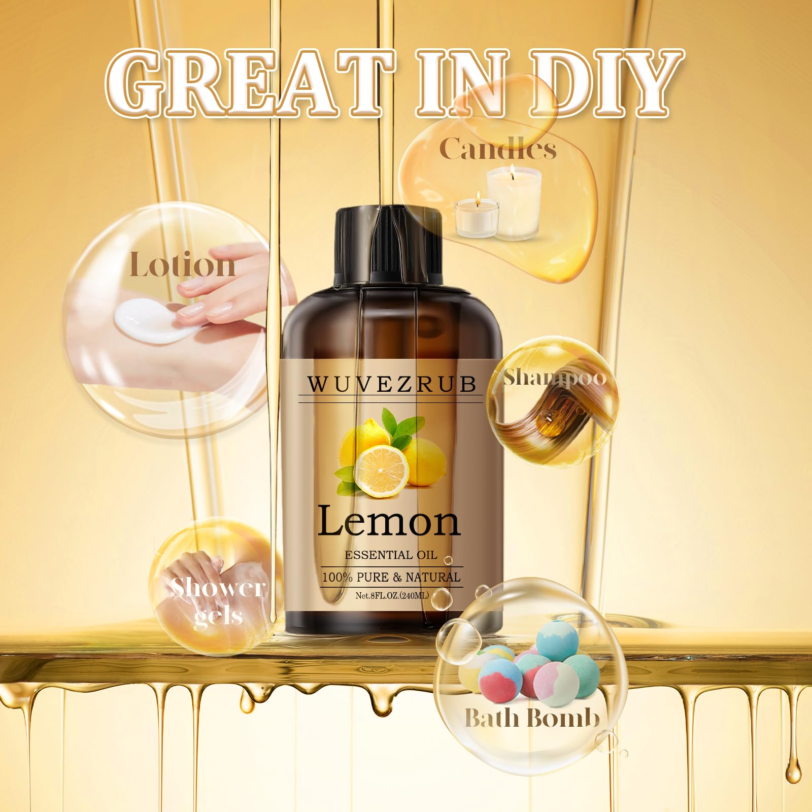 DIY fragrance crafting with lemon essential oil