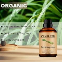 Aromatherapy diffuser with lemongrass oil