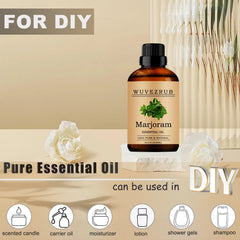 DIY uses: marjoram essential oil for candles, soap, lotion