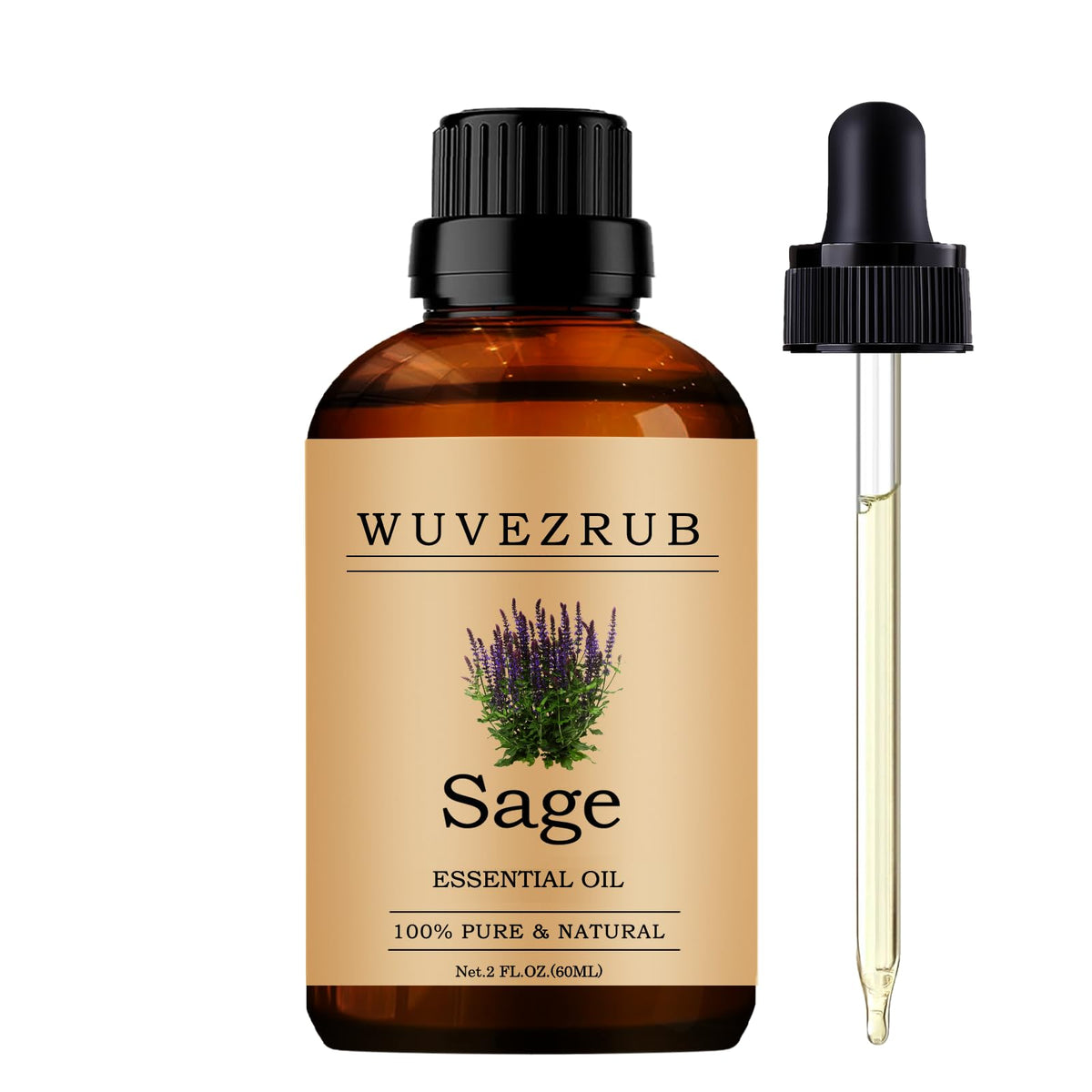 Wuvezrub Sage Essential Oil bottle 60ml
