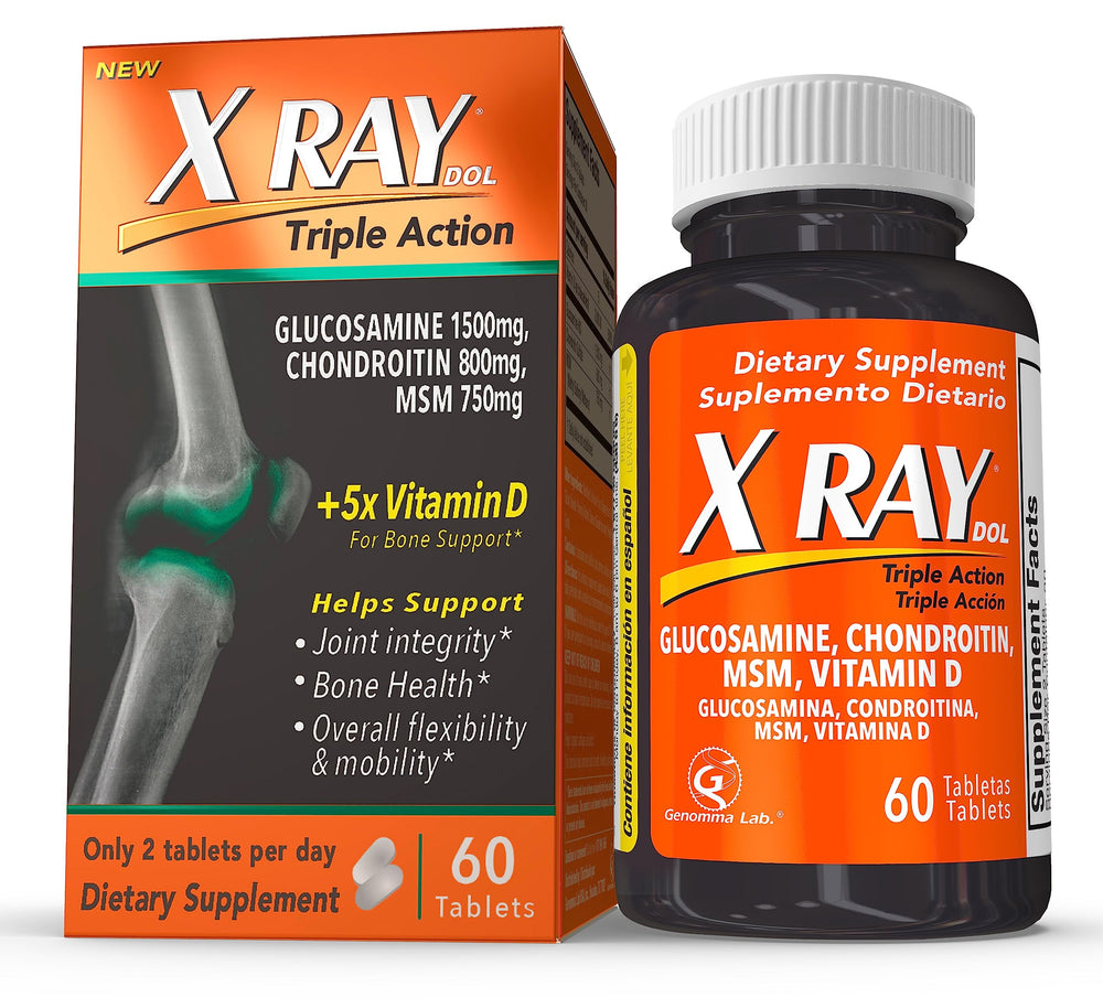 X Ray Dol Triple Action Joint Support bottle front label