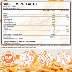 Xaarty Pumpkin Seed Oil Capsules bottle side view