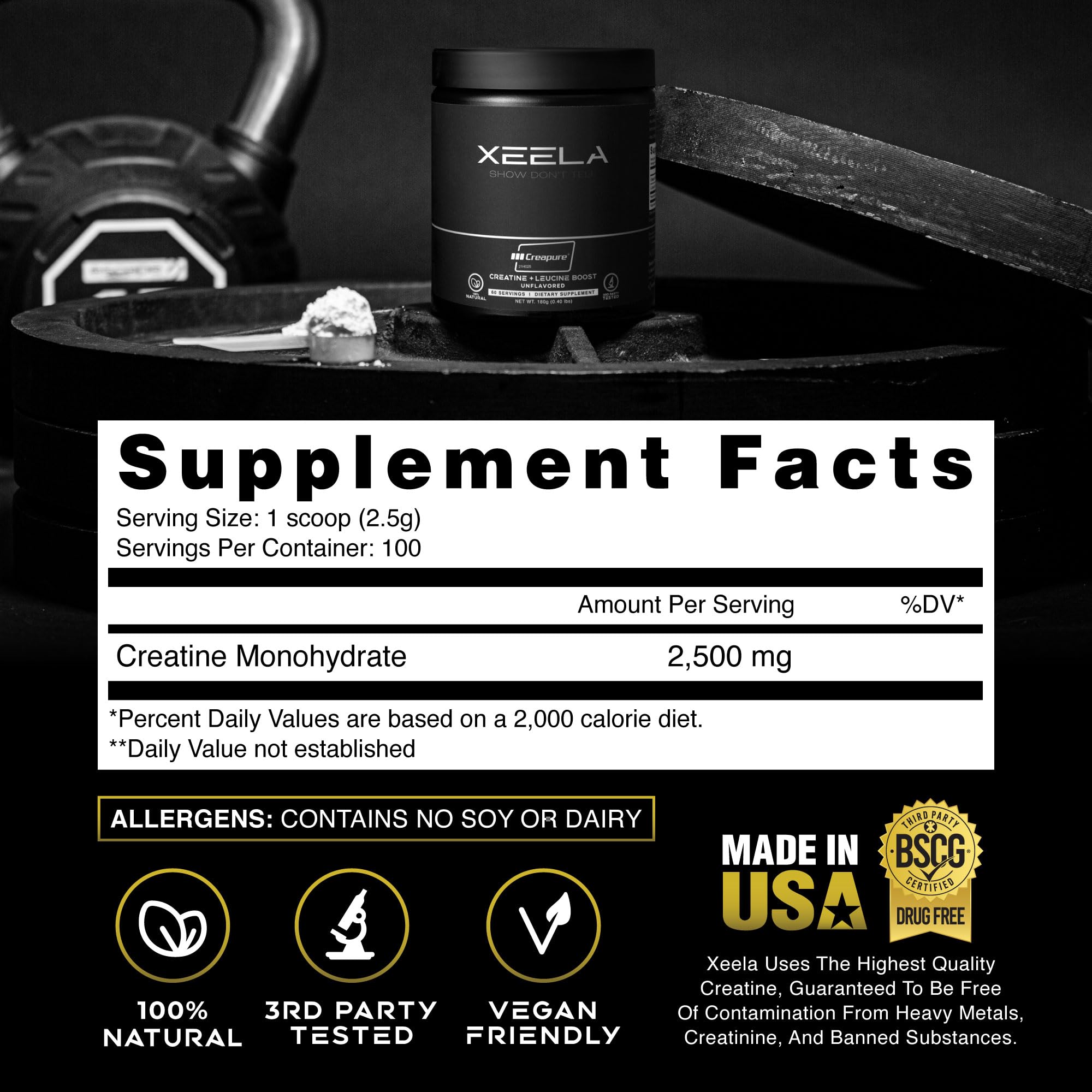 Illustration showing reduced recovery time with XEELA Creatine