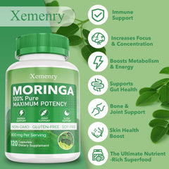 Moringa oleifera leaf powder 800mg serving