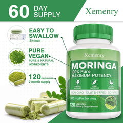 Nutritional facts for Xemenry Moringa powder