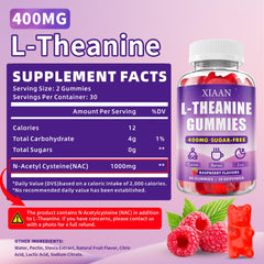 Packaging and label of XIAAN L-Theanine Gummies