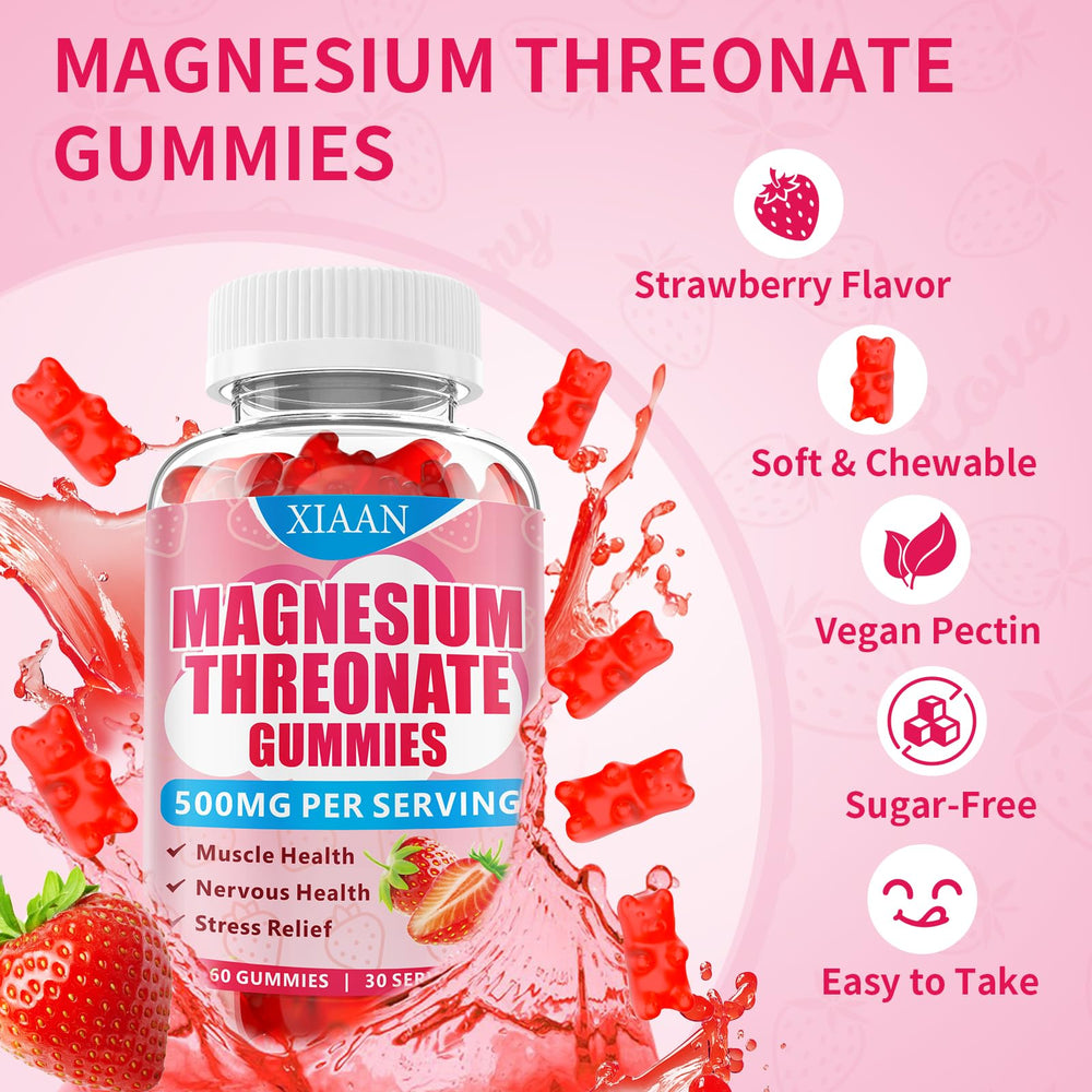 Close-up of strawberry-flavored gummies texture