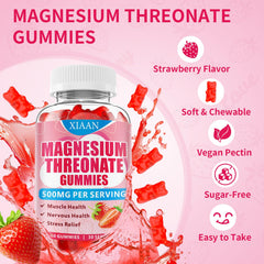 Close-up of strawberry-flavored gummies texture