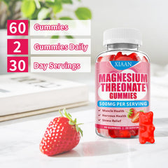 Nutrition label of XIAAN Magnesium L-Threonate Gummies