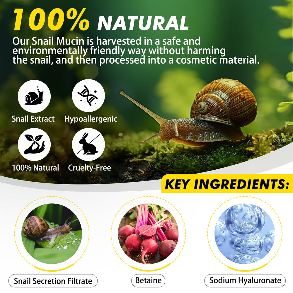 XIAMOFUZHOU snail mucin jar application shot on skin