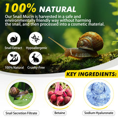 XIAMOFUZHOU snail mucin jar application shot on skin