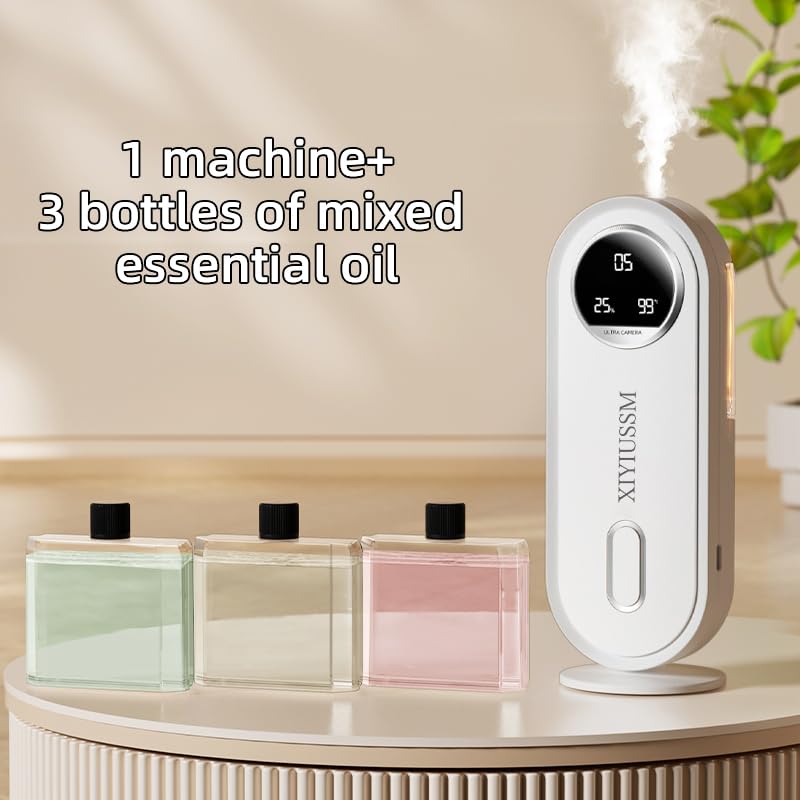 Portable essential oil diffuser in travel setup
