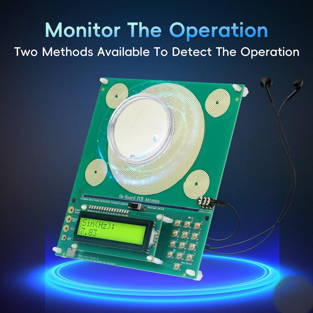 XIKDS Schumann detector and earphones for independent operation verification