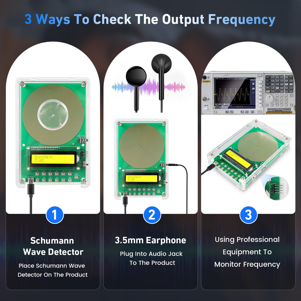 XIKDS Adjustable Frequency Generator for Healing – 0.01Hz to
