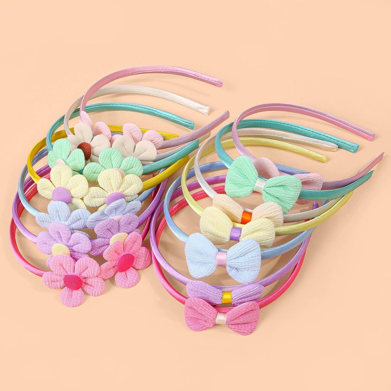 XIMA pastel headbands complete outfits with a gentle touch