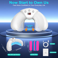 XiNanc Nail Fungus Laser Device recharge-ready design enables easy at-home sessions.