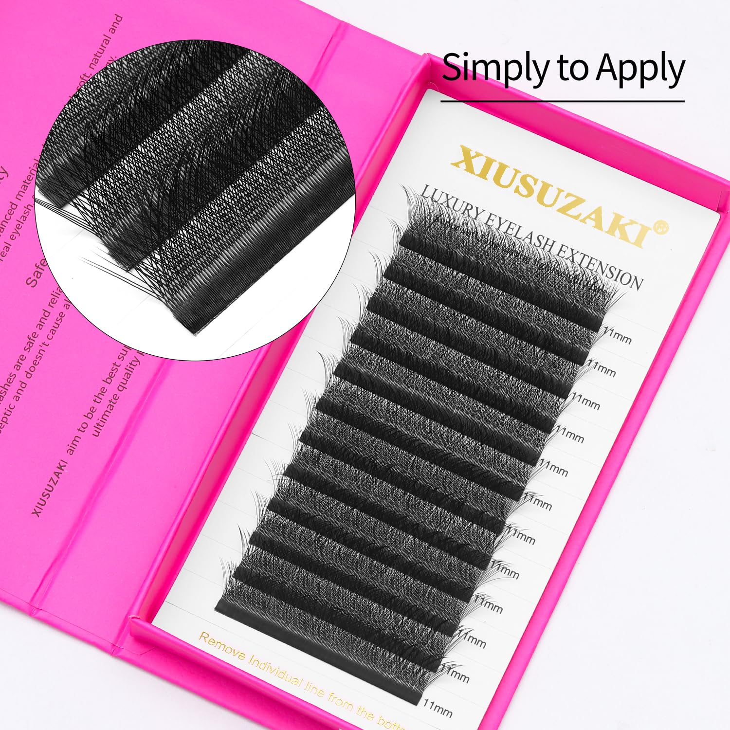 XIUSUZAKI fluffy and lightweight lashes for comfortable wear